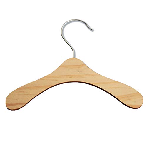 HDBD Percha para muñecas 10Pcs Práctico Antideslizante Muñecas de Madera Perchas para Ropa Vestido Chaqueta Organización