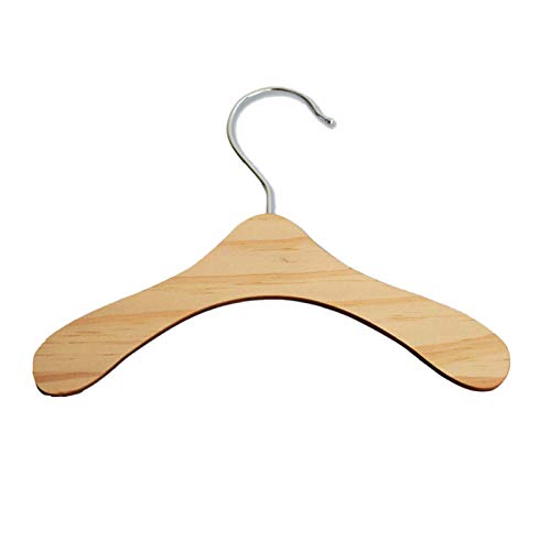 HDBD Percha para muñecas 10Pcs Práctico Antideslizante Muñecas de Madera Perchas para Ropa Vestido Chaqueta Organización