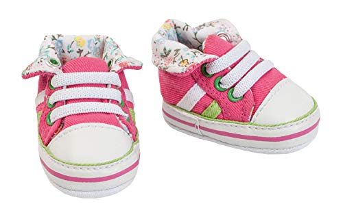 Heless-Zapatillas para muñeca, Color Rosa, Talla 38-45 cm, (446)