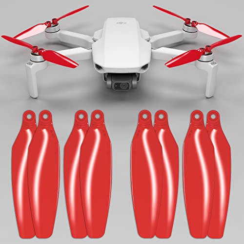 Hélices MAS Stealth para dji Mini 2 y Mini SE - Rojo, 4 hélices en Juego