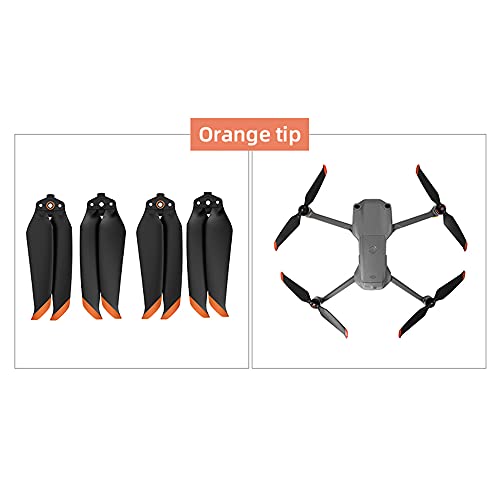 Hélices plegables Tmom Air 2S 7238F para DJI Mavic Air 2/Air 2S Drone accesorios (naranja, 8 unidades)