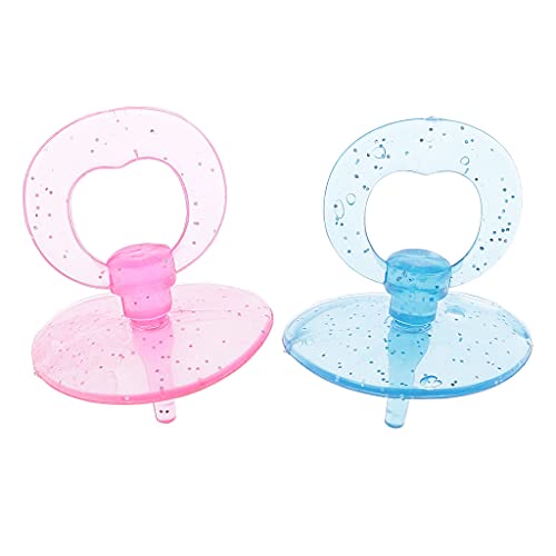 Hellery 2pcs Muñecas Chupete para Kelly Baby Doll Plástico Transparente Niña Juguetes