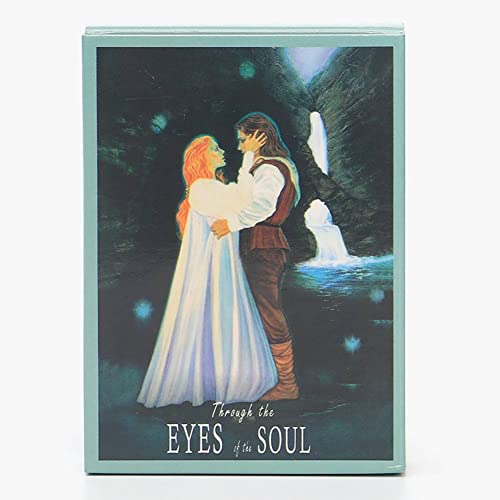 HengLongKeJi Juego de Cartas Eyes of The Soul Oracle, Toda la versión en inglés, Juego de Mesa de Fiesta de Entretenimiento multijugador, adivinación de predicción del Destino Eyes of The Soul Oracle