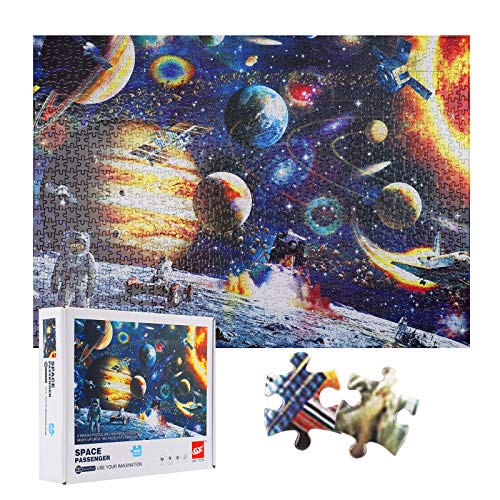 Herefun Rompecabezas 1000 Piezas, Puzzle Rompecabezas para Niños, Juguete Educativo de Regalo, Decoración para El Hogar, Divertido Juego Familiar para Adolescentes, Regalos para Amigos