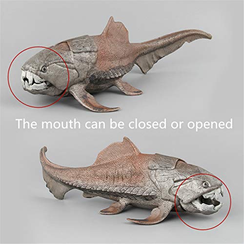 hetuioiyster 20cm Dinosaurios Modelo de Juguete Dunkleosteus Dinosaurio pez decoración Figura de acción PVC Suave Bola de Rebote de plástico