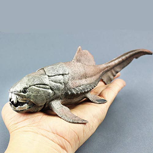 hetuioiyster 20cm Dinosaurios Modelo de Juguete Dunkleosteus Dinosaurio pez decoración Figura de acción PVC Suave Bola de Rebote de plástico