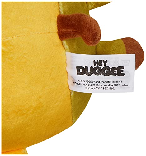 Hey Duggee de Bizak, Súper Suave Duggee, Peluche para Bebé, Perro de Peluche de la Serie de TV con Divertidas Orejas Caídas y Tela Súper Suave, Peluche de 20 cm