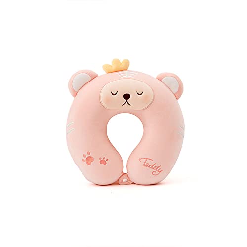 HGWJSJ Almohada voladora, espuma viscoelástica, linda almohada animal en forma de U, puede soportar la cabeza y el cuello, funda de almohada lavable, relajarse y dormir en cualquier momento y en cualq