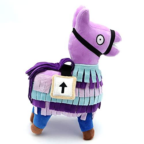 HGWJSJ Juguete de peluche de alpaca Fortnite, animal de peluche de llama, muñeco de 7.87 pulgadas, almohada de felpa para abrazar, suave y esponjoso, súper Navidad, regalo del día de San Valentín, cum