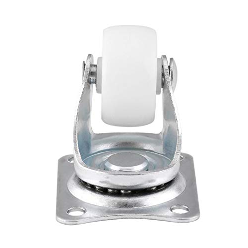 HHOSBFSS 4 pcs/Lote Ruedas giratorias universales, Ruedas de 1"Rueda de Rodillos Blancos, para Muebles de Trolley Silla Rueda giratoria Rueda