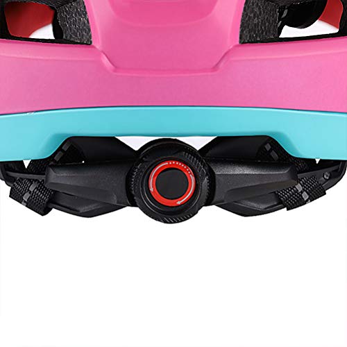 Hihey Casco para niños Casco para niños con mentonera, Casco para Bicicleta para niñas y niños de 2 a 10 años, se Adapta a la Cabeza 52-56 (Negro Rojo)