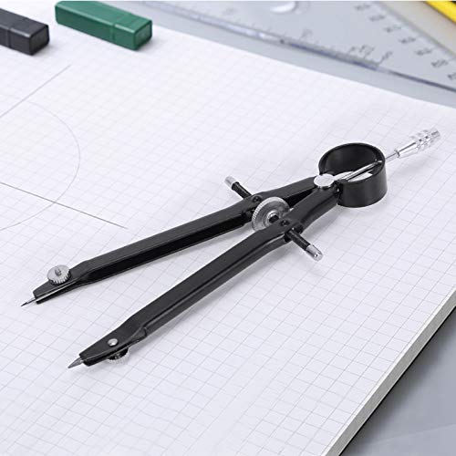 HO2NLE Compás Dibujo Técnico 2pcs Compás Escolar Primaria/Secundaria Compasso Bigotera para Escolar Dibujo Técnico con Articulaciones en Ambos Brazos Goma de Borrar y Minas Compás