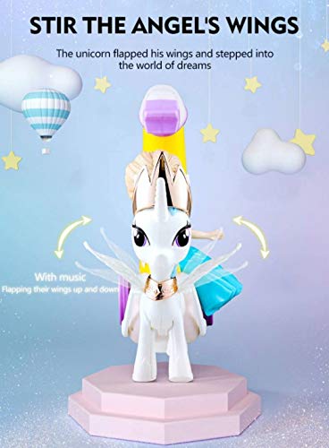 Homespired® Carruaje de luna de unicornio princesa con luz y música Royal Moon Carriage Toy (SOFIA CARRIAGE)