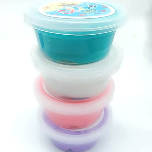 Hongyan Three-Color Cotton Mud Slime Poke Mud DIY Color Plasticine Decompression Vent?Blue & Yellow?