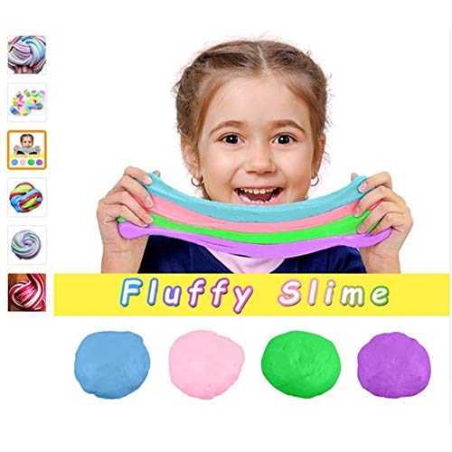 Hongyan Three-Color Cotton Mud Slime Poke Mud DIY Color Plasticine Decompression Vent?Blue & Yellow?