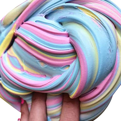 Hongyan Three-Color Cotton Mud Slime Poke Mud DIY Color Plasticine Decompression Vent?Blue & Yellow?