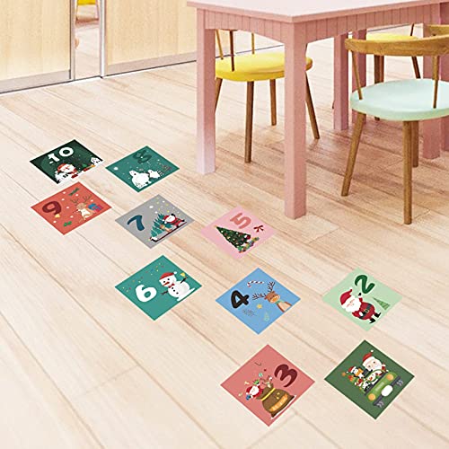 Hopscotch Pegatinas del Juego Rayuela, Pegatinas De Decoración De Suelo/Pared para Habitación Infantil/Guardería/Fiesta, Juego De Rompecabezas para Niños