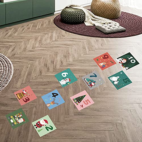 Hopscotch Pegatinas del Juego Rayuela, Pegatinas De Decoración De Suelo/Pared para Habitación Infantil/Guardería/Fiesta, Juego De Rompecabezas para Niños