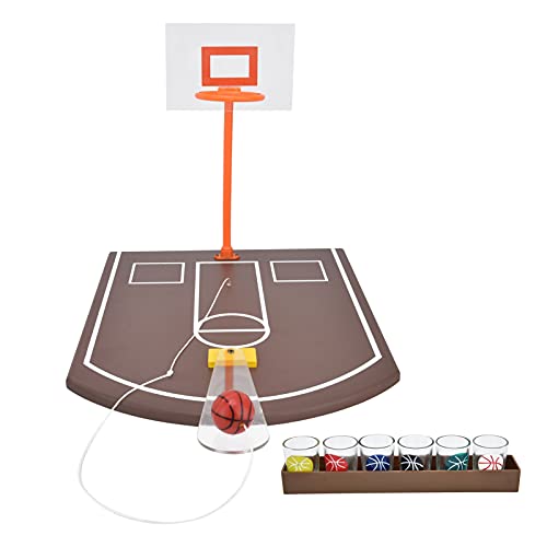 Hoseten Máquina de Tiro de Baloncesto, máquina de Baloncesto de Escritorio de Juego de Tiro de Baloncesto de Juguete de descompresión para el hogar