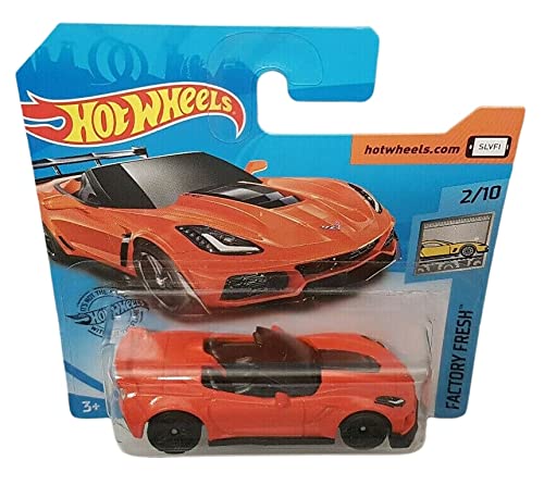 Hot Wheels - ´19 Corvette ZR1 Convertible - Factory Fresh 2/10 - GHB34 - Short Card - Orange - GM General Motors - Mattel 2020