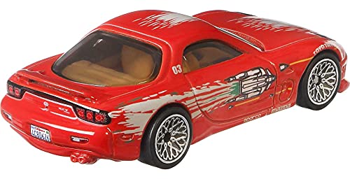 Hot Wheels Fast & Furious ´95 Mazda RX-7 - Maqueta de avión (escala 1:64), color rojo