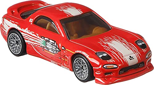 Hot Wheels Fast & Furious ´95 Mazda RX-7 - Maqueta de avión (escala 1:64), color rojo