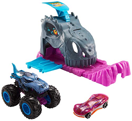 Hot Wheels Monster Truck Pit y Launcher Mega Wrex Playset