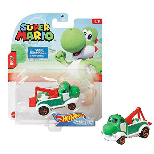 Hot Wheels Super Mario Light Blue Yoshi Character Cars