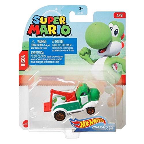 Hot Wheels Super Mario Light Blue Yoshi Character Cars