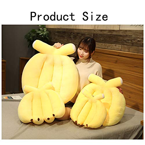 HOUMEL Juguete de peluche gigante de plátano, cojín de plátano, cojín de color amarillo, cojín suave, cojín grande, edredón de peluche, juguetes de regalo para niños y niñas 324 (tamaño 70 cm)