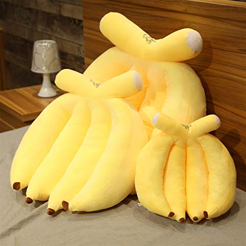 HOUMEL Juguete de peluche gigante de plátano, cojín de plátano, cojín de color amarillo, cojín suave, cojín grande, edredón de peluche, juguetes de regalo para niños y niñas 324 (tamaño 70 cm)