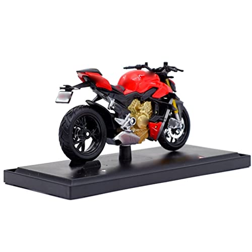 HSSM 1:18 para Ducat Naked V4 S Diecast Motocicleta Modelo De Simulación Juguete para Niños Decoración Regalo De Cumpleaños Die Cast Motocicleta