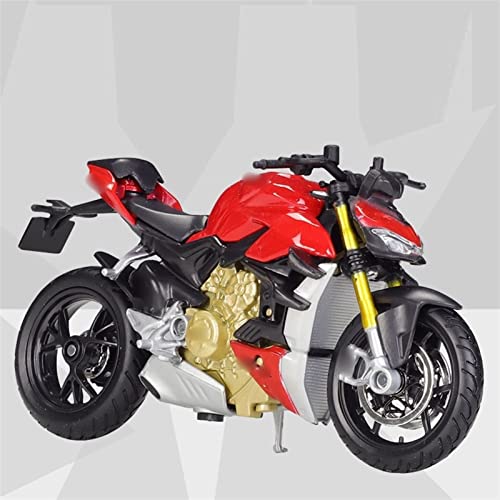 HSSM 1:18 para Ducat Naked V4 S Diecast Motocicleta Modelo De Simulación Juguete para Niños Decoración Regalo De Cumpleaños Die Cast Motocicleta