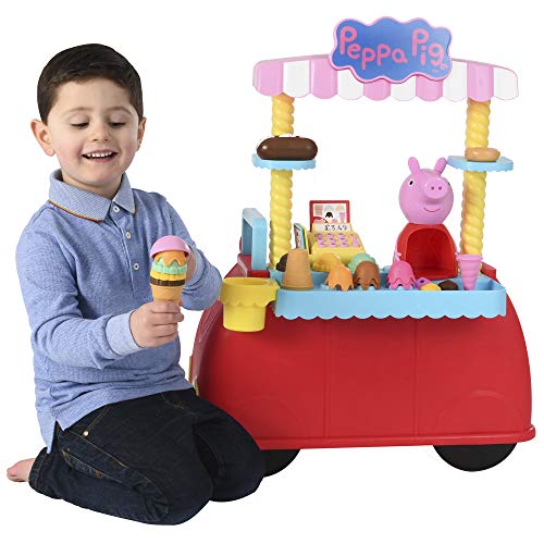 HTI Peppa Pig Ice Cream Car Playset | Gran juego de rol para niños y niñas