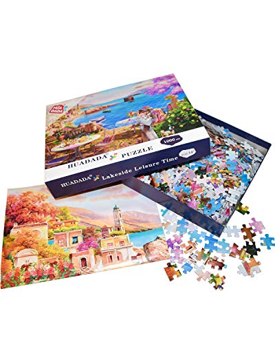 HUADADA Puzzle 1000 Piezas, Puzzle Adultos Tiempo en el Lago 70x50cm 1000 Piece Jigsaw Puzzles para Adultos