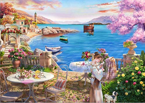 HUADADA Puzzle 1000 Piezas, Puzzle Adultos Tiempo en el Lago 70x50cm 1000 Piece Jigsaw Puzzles para Adultos