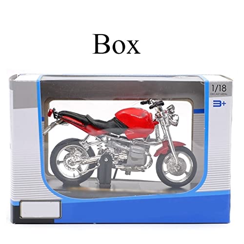 HZGLY 1/18 Modelo De Motocicleta Fundido A Presión, Juguete Absorbente Shork Viable para Niños, Colección De Juguetes para Regalos para BMW R1100R