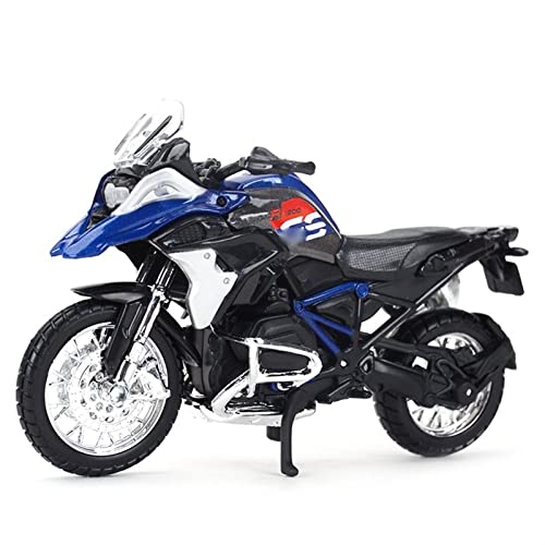 HZGLY 1/18 Vehículos Estáticos Fundidos A Presión Coleccionables Pasatiempos Modelo De Motocicleta Juguetes para BMW R1200 GS (Color : 2017 R 1200 GS Blue)