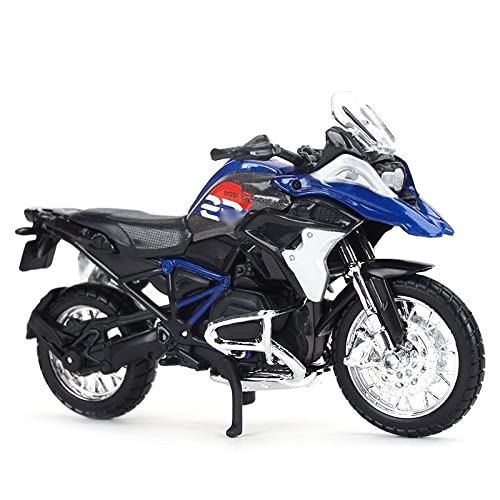 HZGLY 1/18 Vehículos Estáticos Fundidos A Presión Coleccionables Pasatiempos Modelo De Motocicleta Juguetes para BMW R1200 GS (Color : 2017 R 1200 GS Blue)