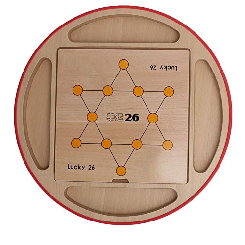 Hztyyier 5 en 1 Sudoku Puzzle Juego de Mesa Tablero de ajedrez Volador de Madera Juego Familiar para Adultos y niños