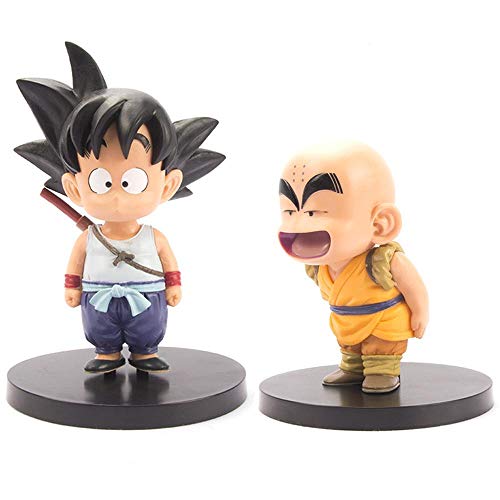 HZWL Figura De Acción De Dragon Ball Budokai Kakarotto Y Krilin Infancia Q Edición Personaje De Muñecas Animado Modelo del Animado De La Estatua Decoración