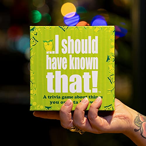 I should have known that. 21026 "About Things You Oughta Know. Juego de Cartas Trivia