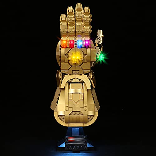 icuanuty Kit De Iluminación Led para Lego Infinity Gauntlet, Espectáculo De Luces Compatible con Lego 76191 (No Incluye El Juego Lego)