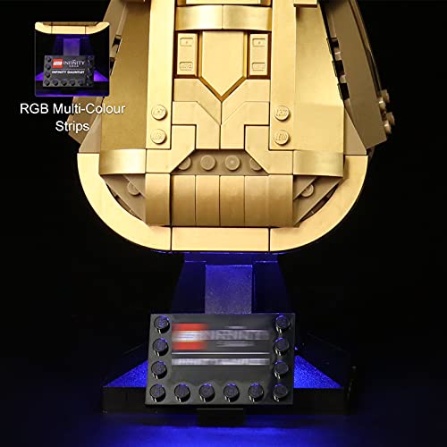 icuanuty Kit De Iluminación Led para Lego Infinity Gauntlet, Espectáculo De Luces Compatible con Lego 76191 (No Incluye El Juego Lego)