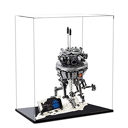 icuanuty Vitrina De Acrílico con Protección A Prueba De Polvo Compatible con Lego 75306 Imperial Probe Droid De -3 mm De Grosor (Modelo Lego No Incluido)