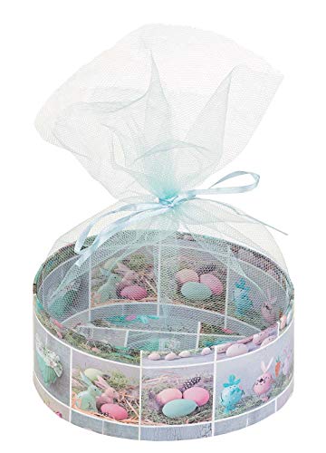 Idena 031445 – Cesta de Pascua con Red, tamaño 14 x 11 x 6 cm, Nido de Pascua, Regalo