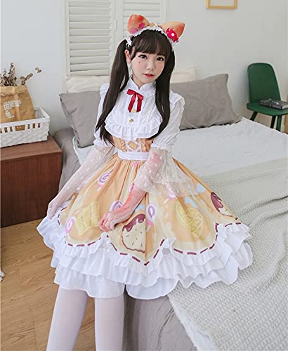 Identity V Cosplay Disfraz de Cosplay Mecanico Candy Girl Costume Cosplay Sweetie Lolita Vestido Fiesta Daily Daily Disfraz Full Set (Color : Adult, Size : S)