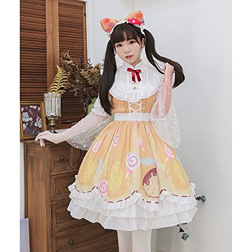 Identity V Cosplay Disfraz de Cosplay Mecanico Candy Girl Costume Cosplay Sweetie Lolita Vestido Fiesta Daily Daily Disfraz Full Set (Color : Adult, Size : S)