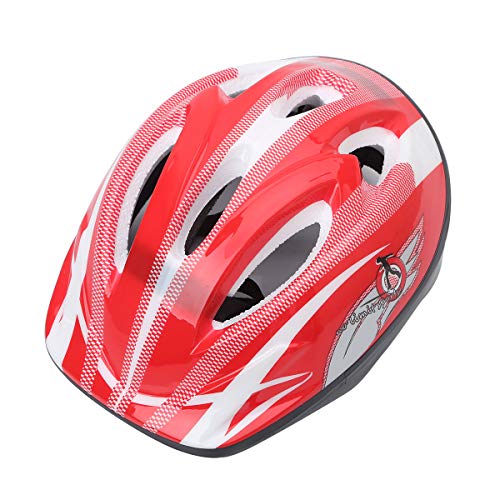 IEFIEL Casco Infantil de Bicicleta Casco de Protección Seguridad Ajustable para Niñas Niños Casco Tiburón Dinosaurio 3D Cartoon Animal Safety Helmets Rojo B OneSize