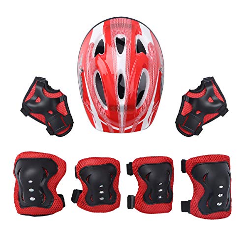 IEFIEL Casco Infantil de Bicicleta Casco de Protección Seguridad Ajustable para Niñas Niños Casco Tiburón Dinosaurio 3D Cartoon Animal Safety Helmets Rojo B OneSize